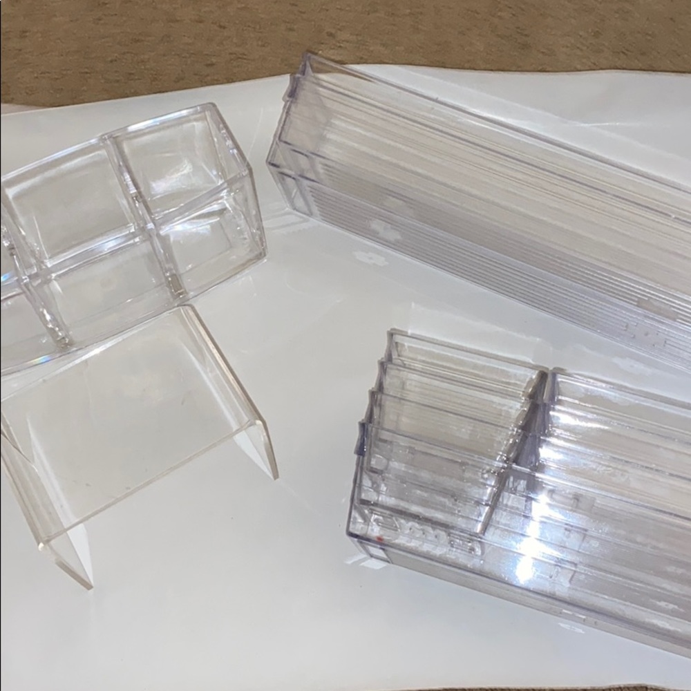Clear acrylic container set